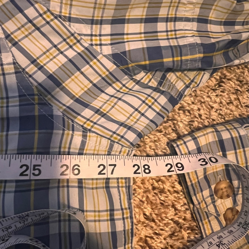 Duluth Trading Co. Plaid Button Up Shirt Hidden Pockets Vented Back 2XL - Picture 6 of 9